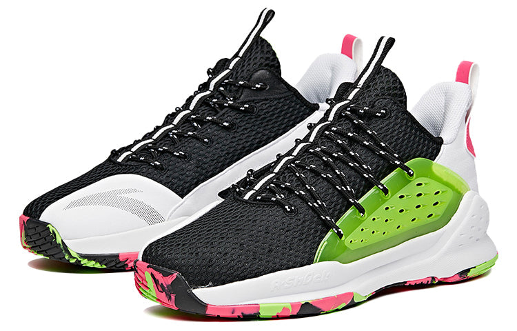 ANTA Basketball Series Sneakers Low 'Black Green White' 112021610-1
