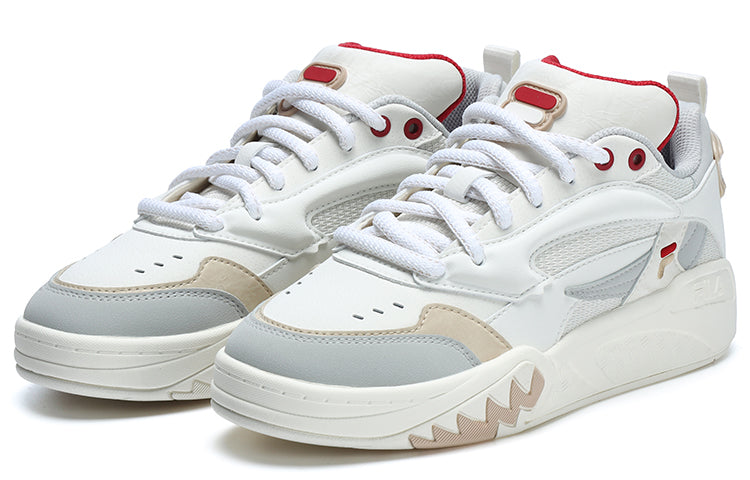 (WMNS) FILA FUSION Desperado Vintage Basketball Shoes 'White Grey Red' T12W313203FSA