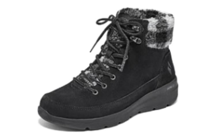 (WMNS) Skechers On-the-GO Glacial Ultra - Timber 'Black White' 144672-BKGY