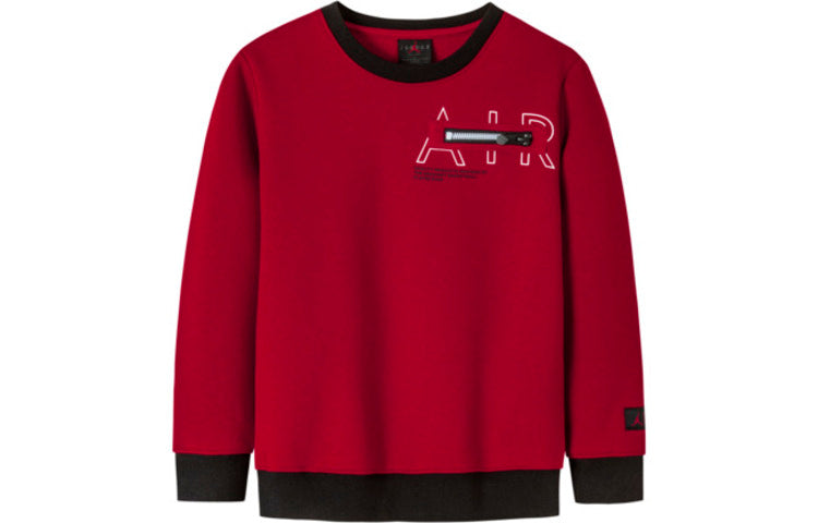 (PS) Air Jordan Jumpman Crewneck Jumper 'Red Black' JD2142037GS-001