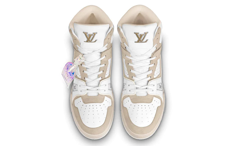LOUIS VUITTON Trainer Ankle Sneakers 'Beige' 1A7P27