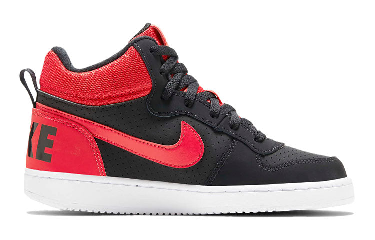 (GS) Nike Court Borough Mid Sneakers Black/Red 839977-002