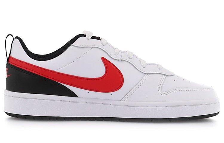 (GS) Nike Court Borough Low 2 'Summit White University Red' BQ5448-110