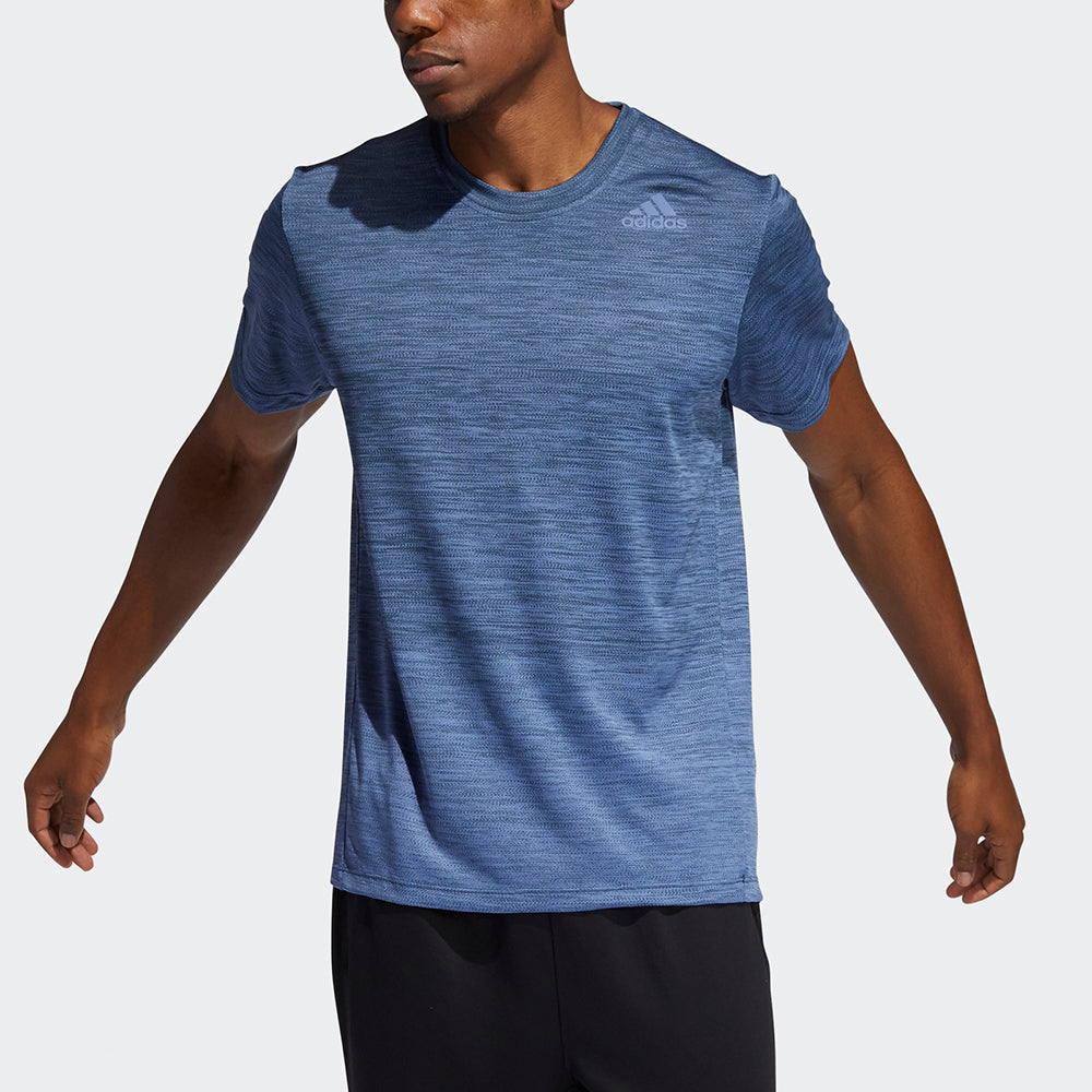 adidas MENS Gradient Tee Crew-neck Short Sleeve Blue GM0636