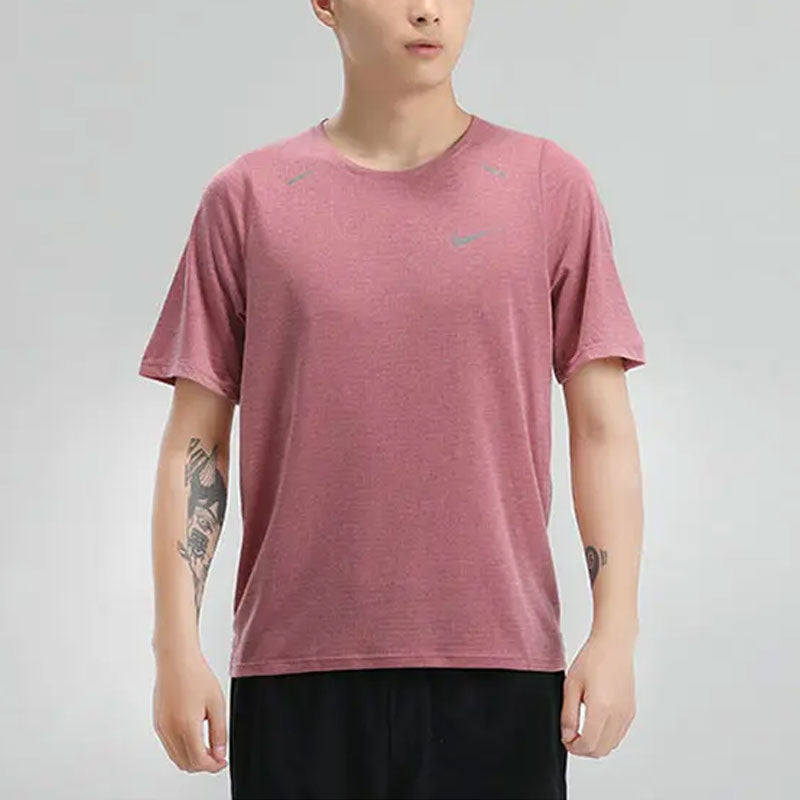 Nike Dri-FIT UV Miler Short-Sleeve Running Shirt 'Pink' DD1535-614