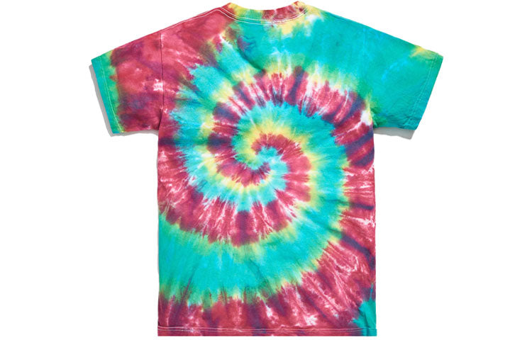 KITH Treats Classic Tie Dye Pattern Short Sleeve t Unisex Red Green Tie Dye KH3662-115