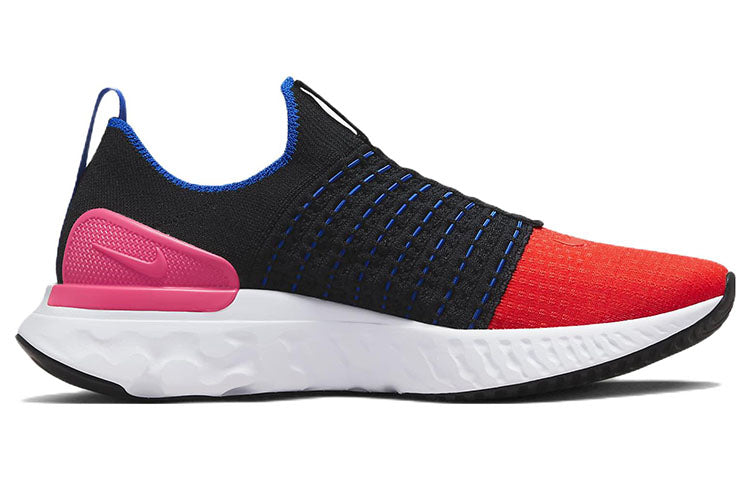 (WMNS) Nike React Phantom Run Flyknit 2 'Black Bright Crimson' DX2354-001