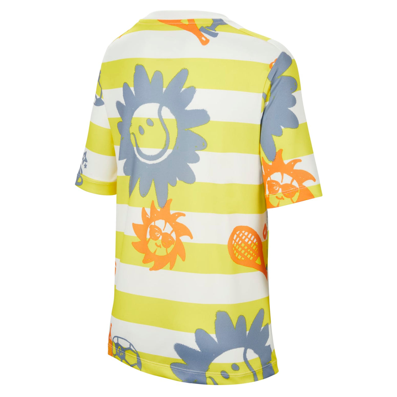 (GS) Nike Dri-FIT Graphic T-Shirt 'Yellow White' HM4639-731
