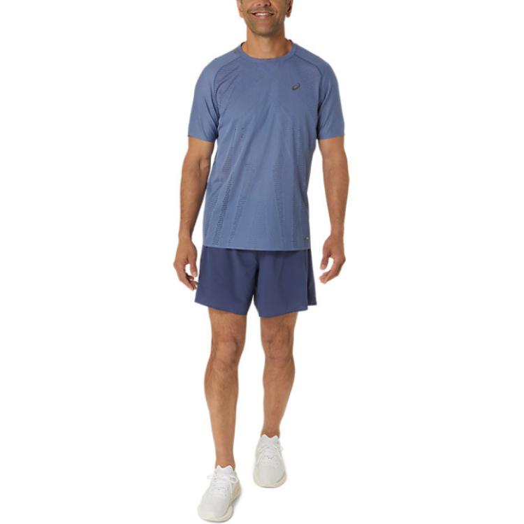 ASICS Metarun Running T-shirt 'Denim Blue' 2011C986-400