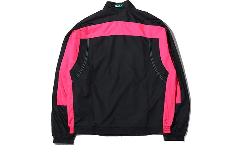Nike x Atmos NRG Vintage Patchwork Track Jacket 'Black Hyper Pink Hyper Jade' CD6132-011