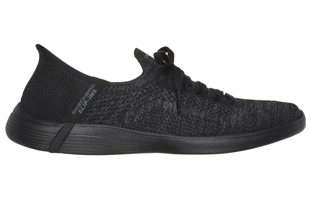 (WMNS) Skechers Slip ins On The Go 'Core Black' 137251-BKGY