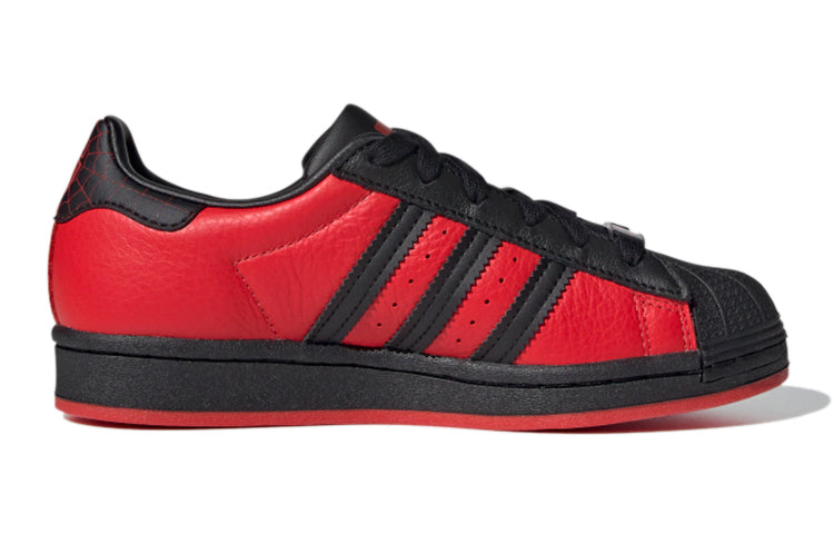 (GS) adidas Originals Superstar Shoes 'Red Black' GV7129