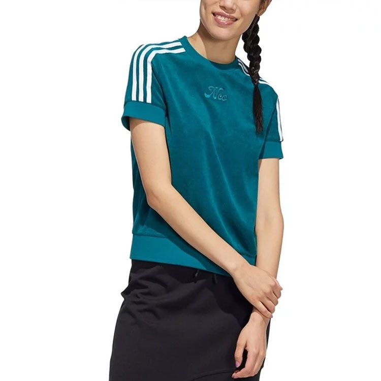 (WMNS) adidas Neo APR T-Shirts 'Teal' HF7336