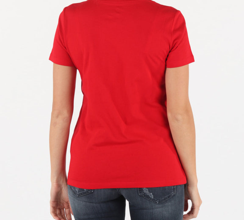(WMNS) Converse All Star Round Neck Short Sleeve Red 10017759-A01
