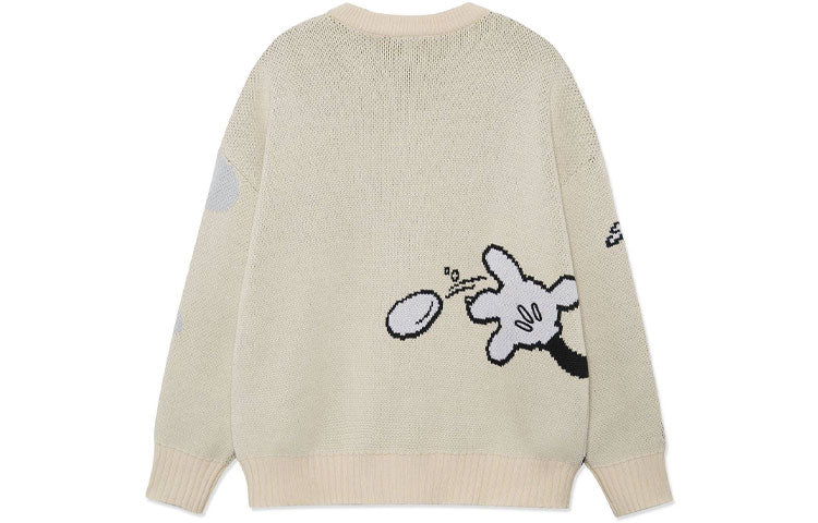 Li-Ning x Disney Graphic Crew Neck Sweater 'Beige' AMBR018-4