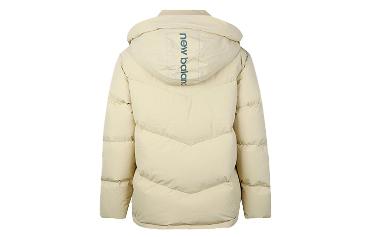 New Balance Windproof Winter Down Jacket 'Cream White' NPA4N013-BEI