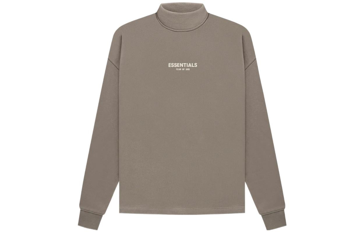 Fear of God Essentials SS22 Relaxed Mockneck Desert Taupe FOG-SS22-093
