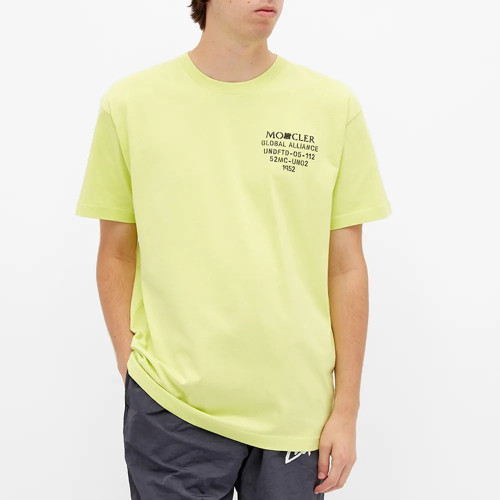 Moncler x Undefeated Genius 2 1952 Small Logo Print Yellow 8C715-10-V8189-118