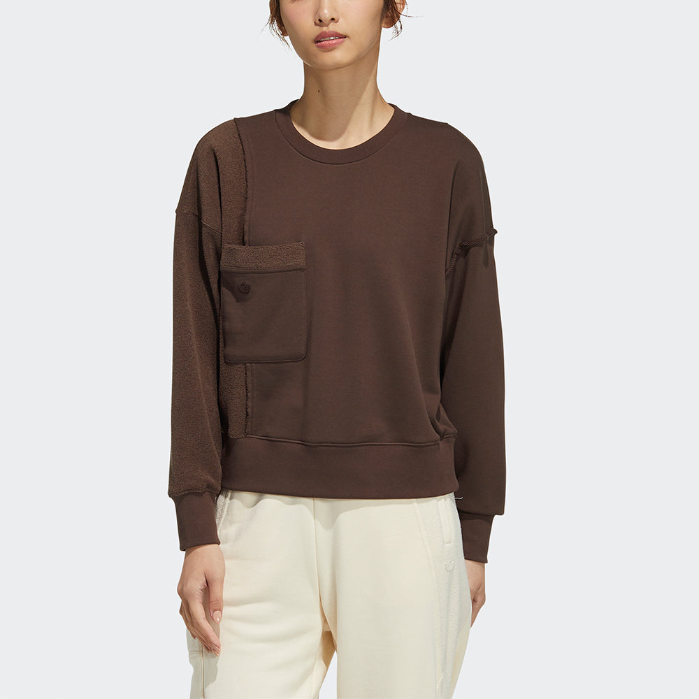 (WMNS) adidas originals Co Crew 'Brown' HC0306