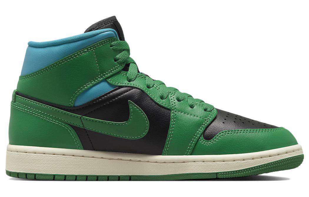 (WMNS) Air Jordan 1 Mid 'Green Black' BQ6472-033