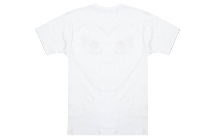 COMME des GARCONS PLAY Outline Heart T-Shirt 'White' AZ-T100-051-1