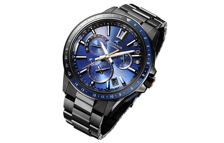 CASIO Male OCEANUS Japan / South Korea Fashion Limited Edition Mens Blue Analog OCW-G1100S-1AQ