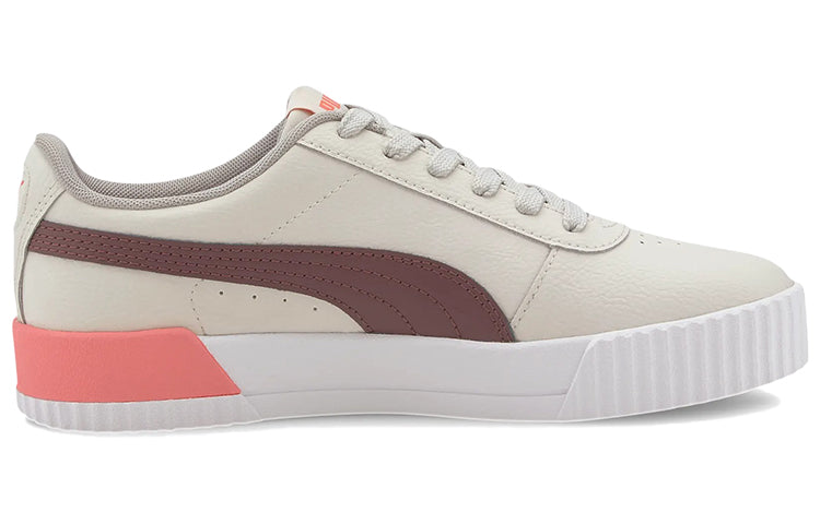 (WMNS) PUMA Carina Leather 'Khaki White Brown' 370325-20