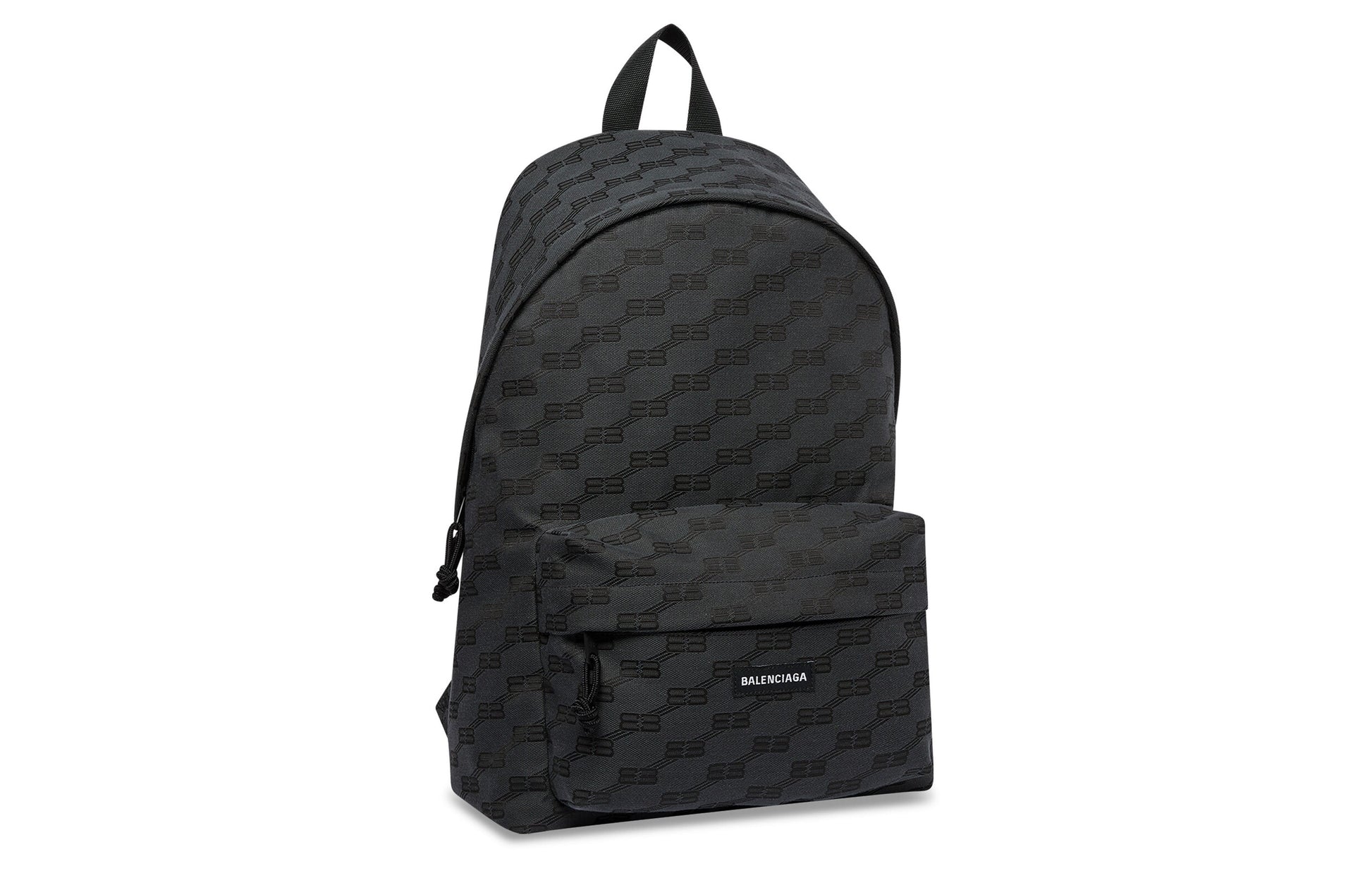 Balenciaga BB Monogram Signature Medium Backpack 'Black' 713044210HH1061