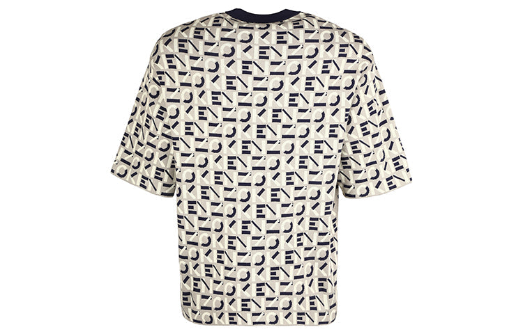 Men's KENZO SS21 Full Print Round Neck Short Sleeve Gray FB55PU5823SC-95