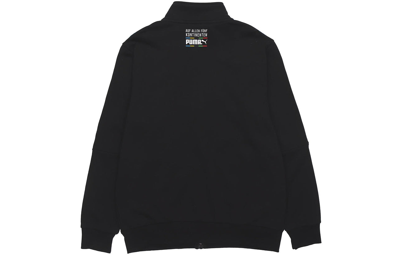 PUMA TFS Unity Track Top FT Knit Zipper Casual Sports Stand Collar Jacket Black 599293-01