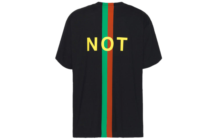 Gucci Fake/Not Print Oversize T-Shirt 'Black' 616036-XJCXX-1082