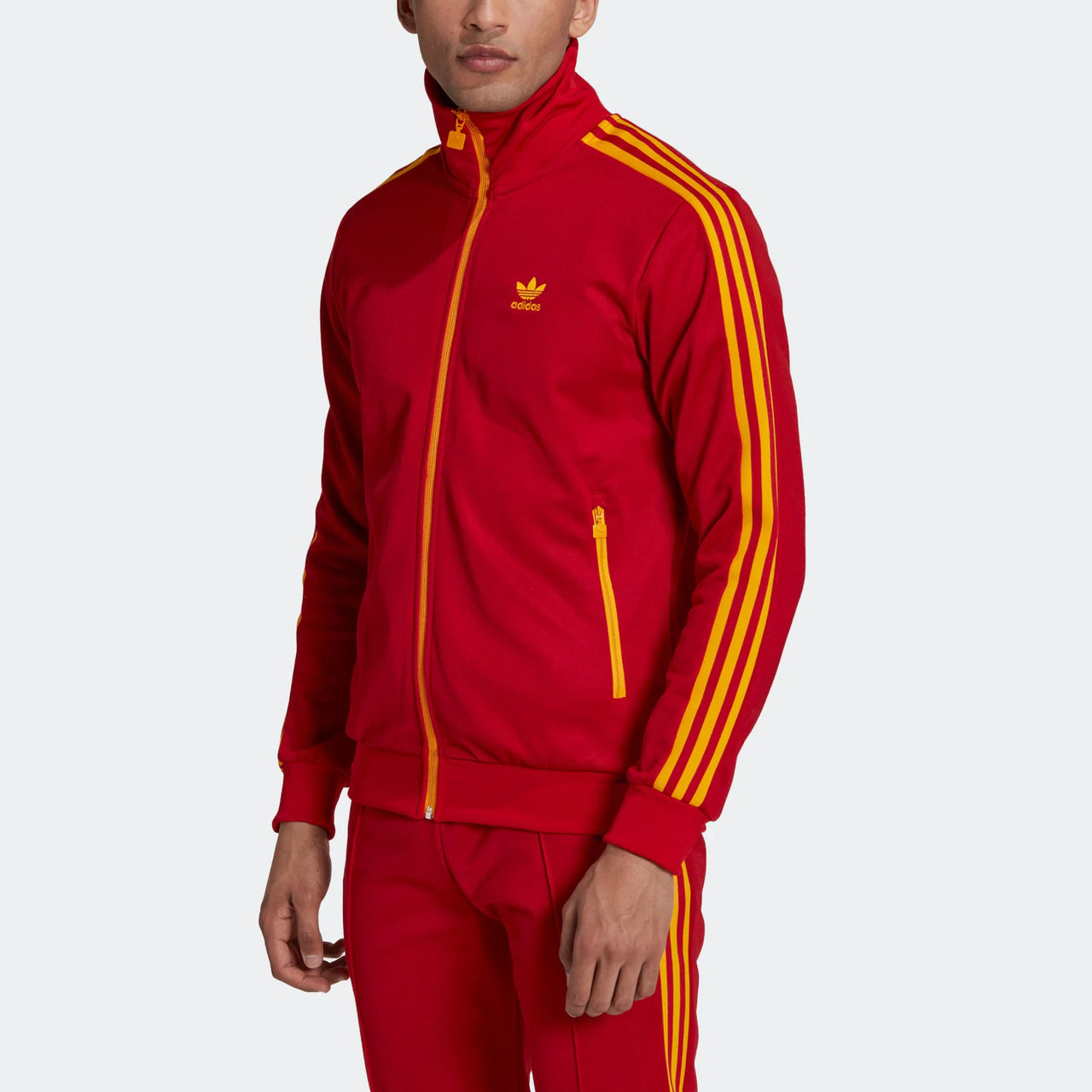 adidas originals Fb Nations Tt Logo Jacket Asia Sizing 'Red' HK7407