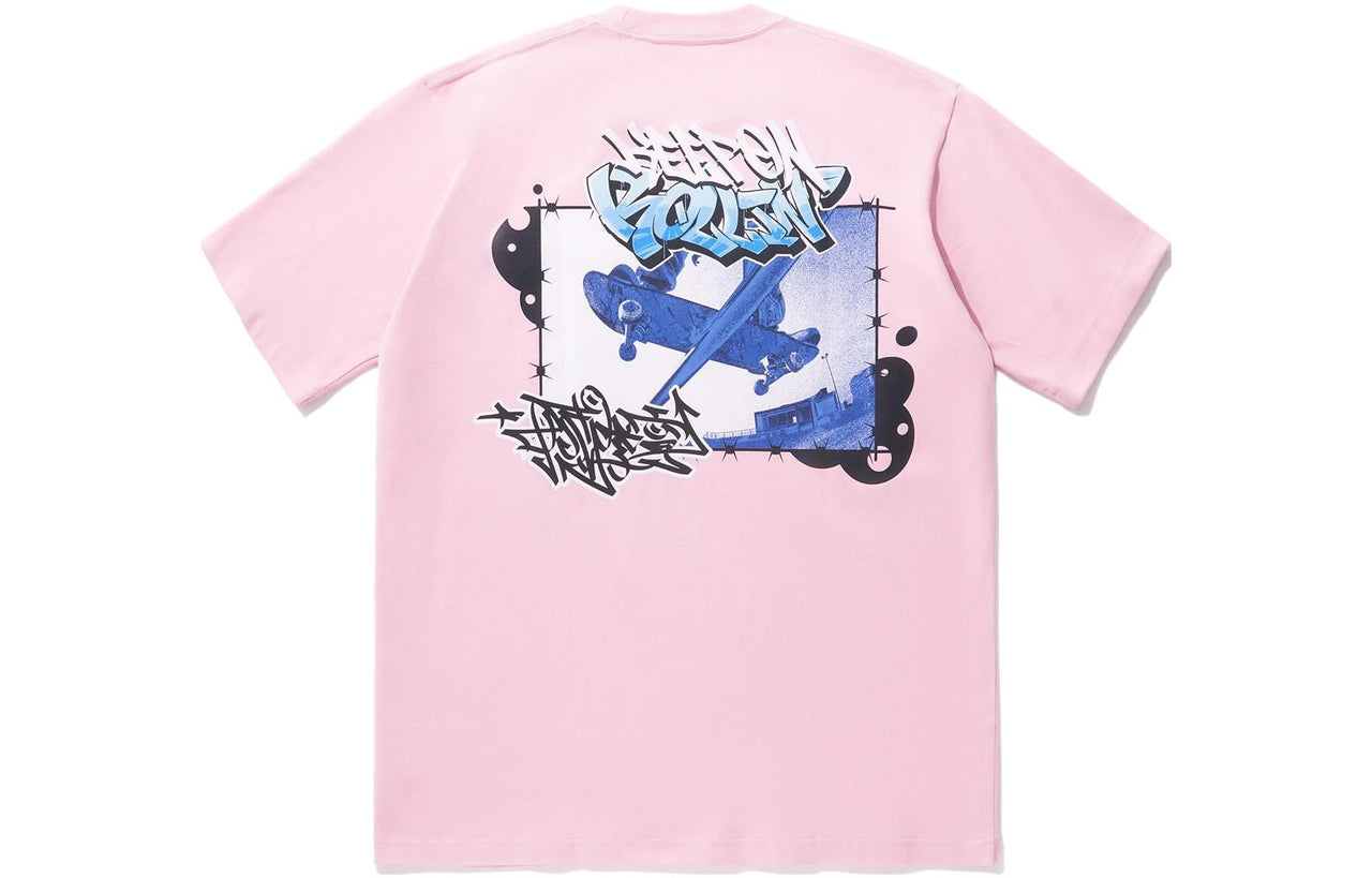 Li-Ning Keep On Rollin Graphic T-shirt 'Pink' AHSU225-6