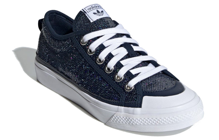(WMNS) adidas Nizza Low 'Navy White' FW9947
