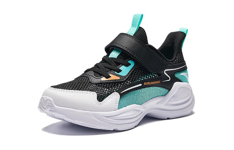 (GS) ANTA Running Series Sneakers 'Black Teal White' A312425506-1