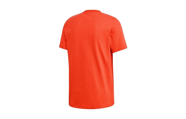 adidas originals Adiclr Prm Tee Chest Logo Printing Short Sleeve Red FM9922