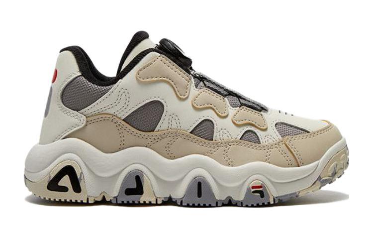 (GS) FILA Athletic Basketball Shoes 'White Tan Black' K15B341202FPW