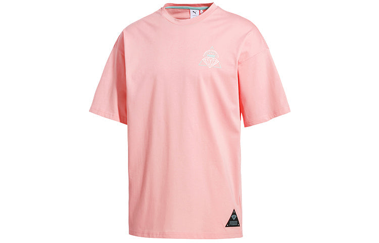 PUMA Alphabet Printing Short Sleeve Pink 578232-19