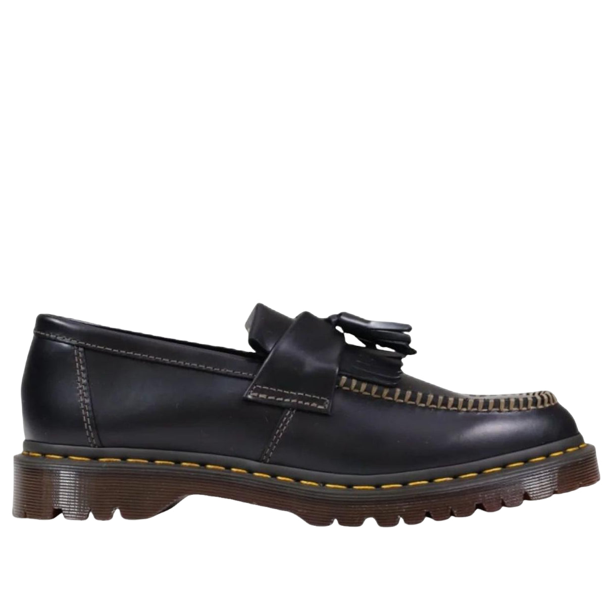 (WMNS) Dr. Martens Adrian Tassel Orleans Leather Loafers 'Black' 42849001