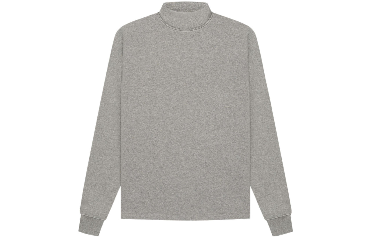 Fear of God Essentials SS22 Relaxed Mockneck Dark Oatmeal FOG-SS22-915