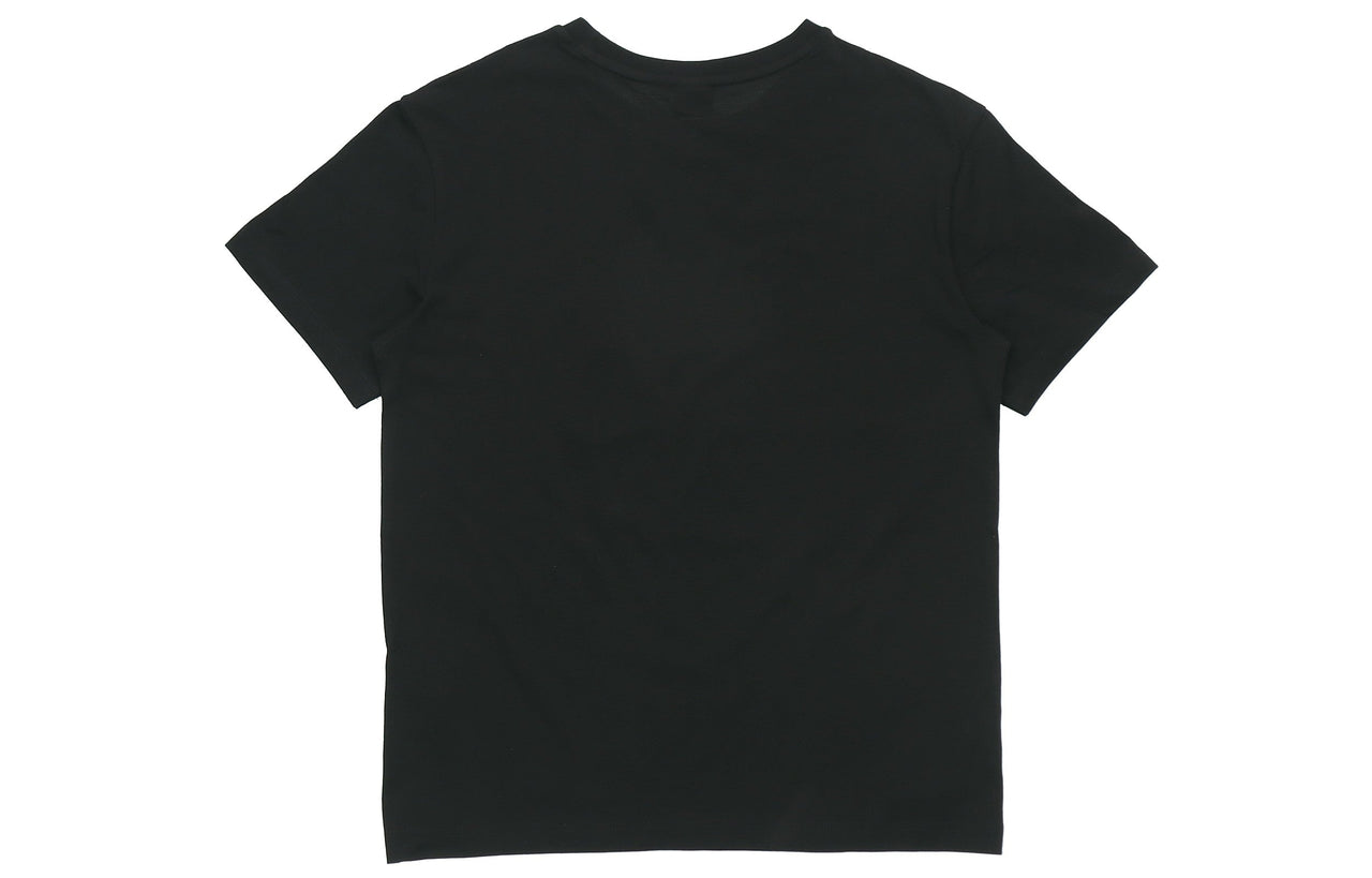 (WMNS) PUMA Classic Logo Printing Round Neck Sports Short Sleeve Black 530005-61