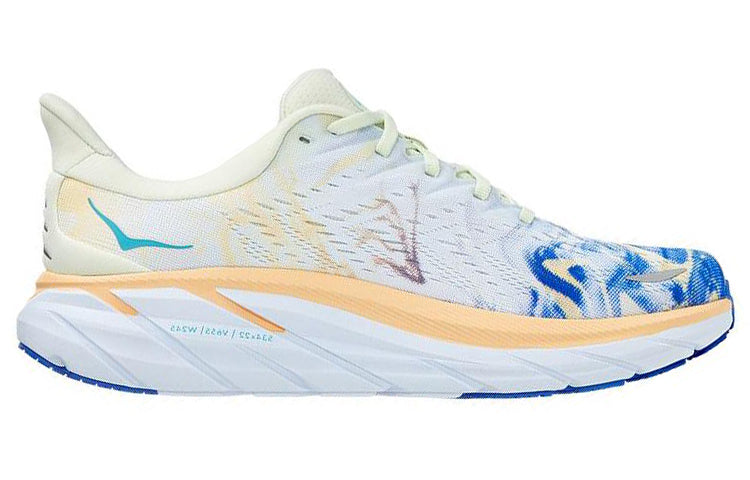HOKA ONE ONE Clifton 8 Wide 'White Blue' 1121374-TGT