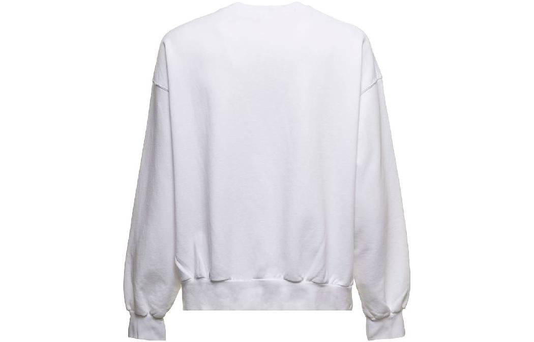 Balenciaga Script Logo Crewneck Sweatshirt 'White' 697869TMVB59040