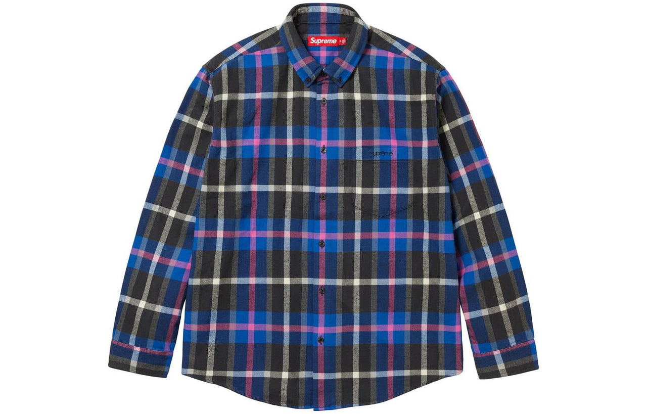 Supreme FW23 Week4 Plaid Flabbel Shirt 'Blue' SUP-FW23-082