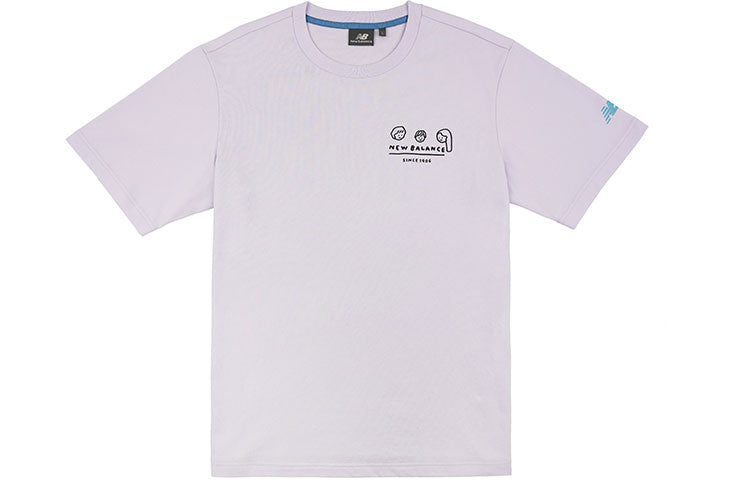 New Balance Men's New Balance x ZERO PER ZERO Crossover Limited Cartoon Character Short Sleeve Purple NEA3V993-DV