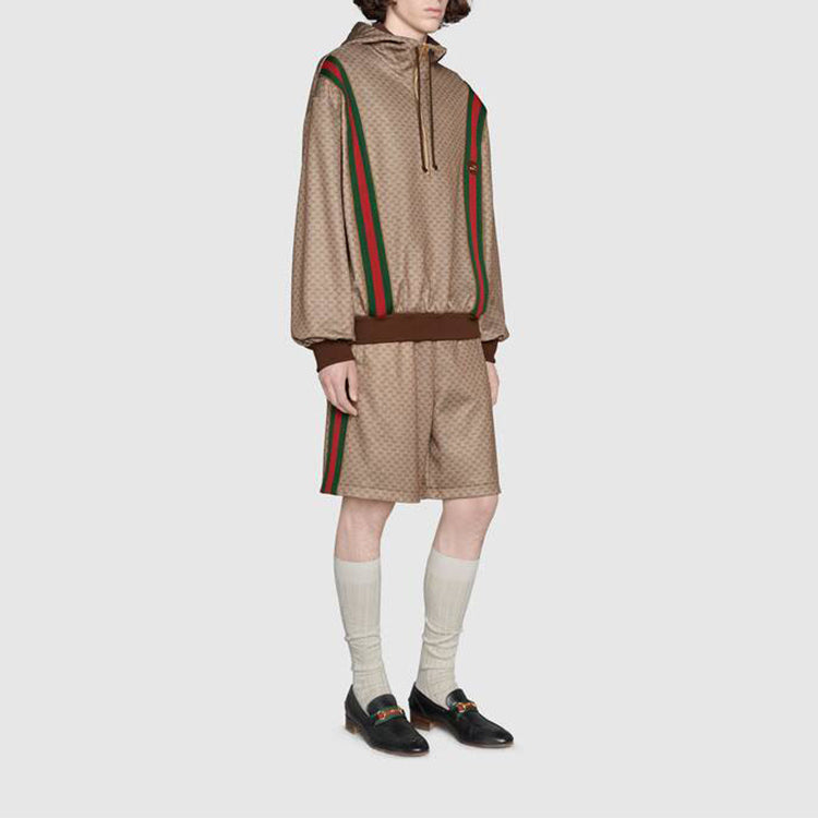 Men's Gucci FW21 Micro Mark Knit Hood Brown 655153-XJDFB-2100