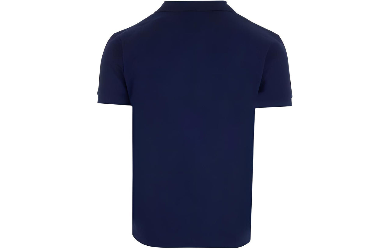 COMME des GARCONS PLAY SS25 Red Emblem Polo Shirt 'Navy' AX-T006-051-2