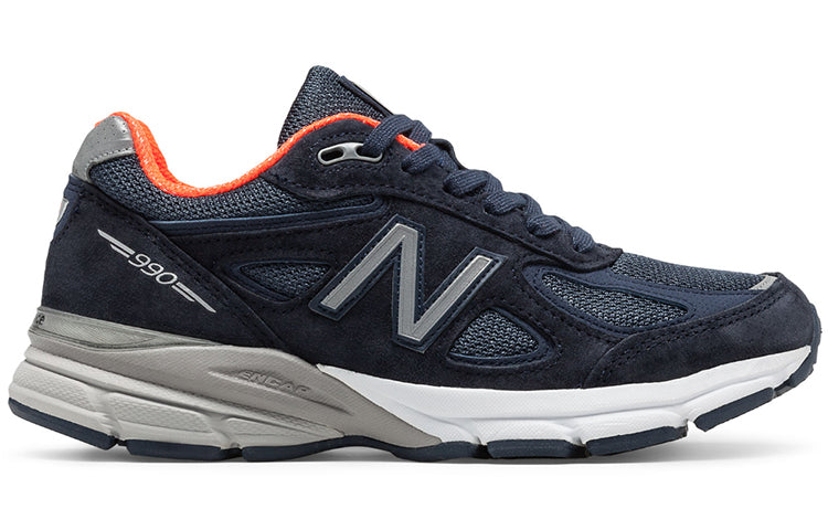 (WMNS) New Balance 990v4 Made in USA 'Navy Orange' W990NV4