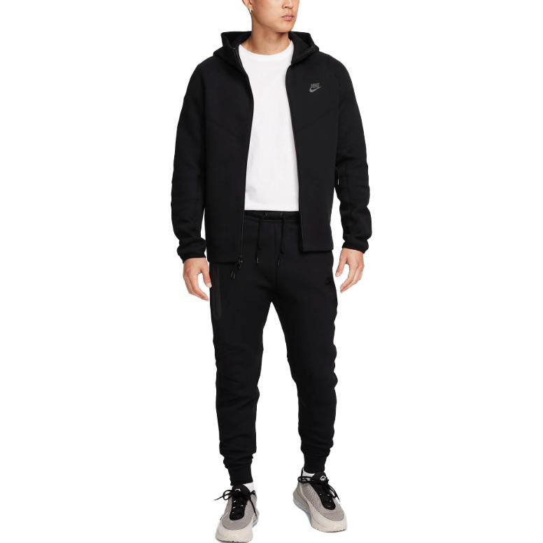 Nike Tech Fleece Full Zip Windrunner Hooded Jacket Asia Sizing 'Black' FB7922-010
