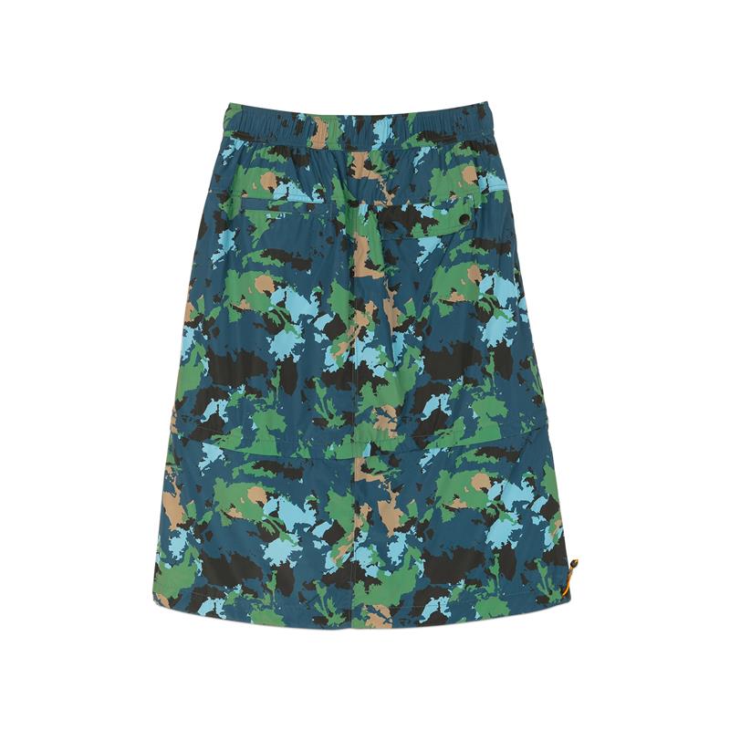 (WMNS) Skechers Casual Skirt 'Green Blue White' L121W032